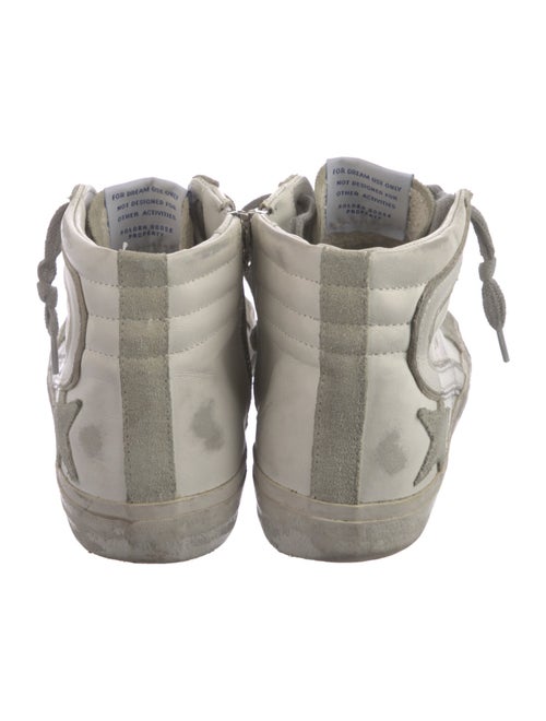 Golden Goose Suede Colorblock Pattern Sneakers