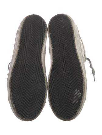 Golden Goose Suede Colorblock Pattern Sneakers