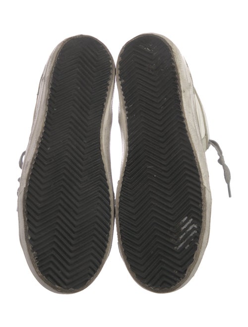 Golden Goose Suede Colorblock Pattern Sneakers