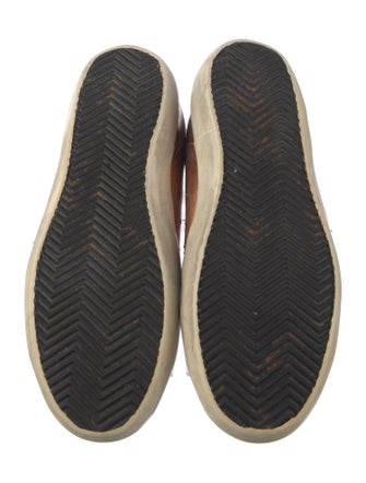 Golden Goose Leather Printed Sneakers