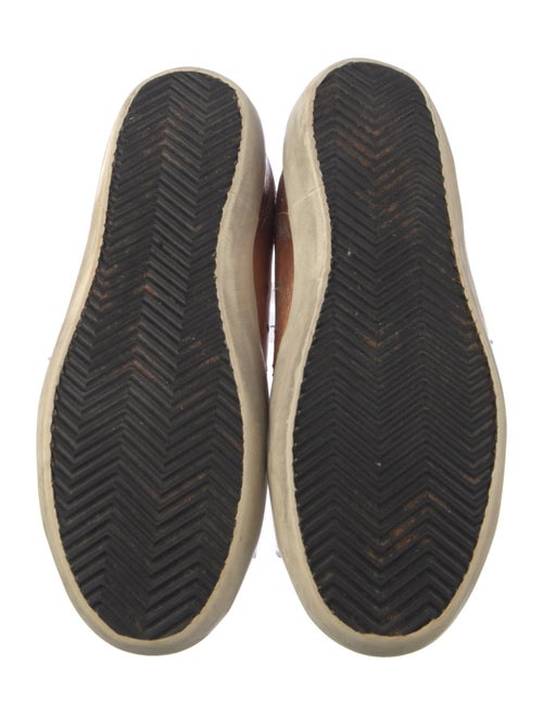 Golden Goose Leather Printed Sneakers