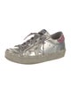 Golden Goose Leather Glitter Accents Sneakers