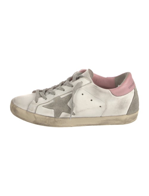 Golden Goose Leather Printed Sneakers