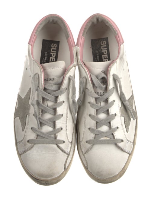 Golden Goose Leather Printed Sneakers