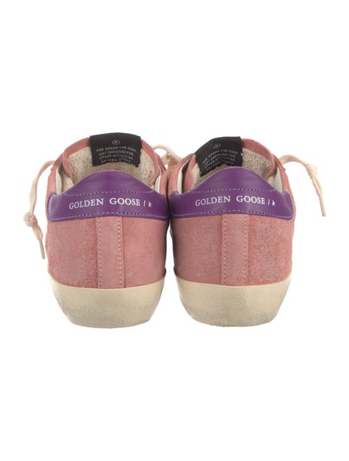 Golden Goose Suede Colorblock Pattern Sneakers