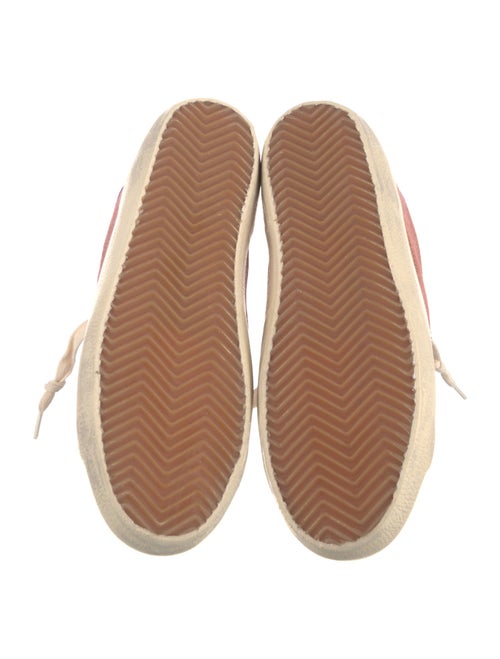 Golden Goose Suede Colorblock Pattern Sneakers