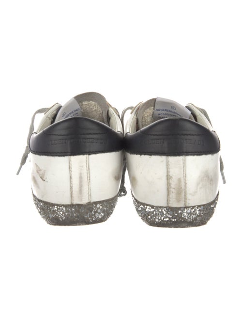 Golden Goose Leather Printed Sneakers