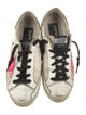 Golden Goose Leather Colorblock Pattern Sneakers