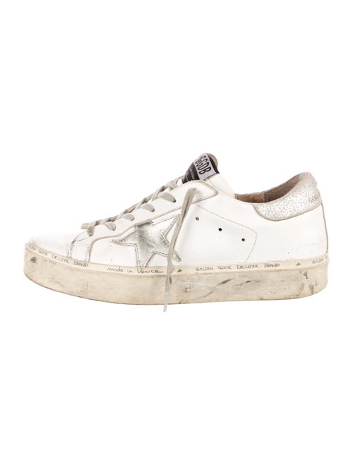 Golden Goose Leather Distressed Accents Sneakers