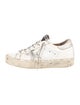 Golden Goose Leather Distressed Accents Sneakers