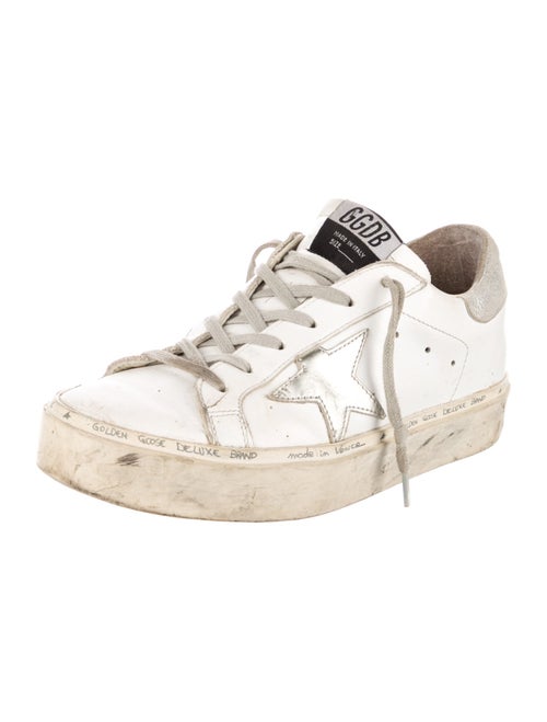 Golden Goose Leather Distressed Accents Sneakers