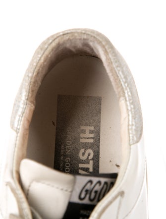 Golden Goose Leather Distressed Accents Sneakers
