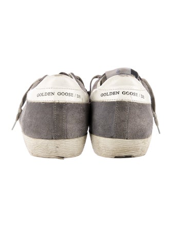 Golden Goose Suede Colorblock Pattern Sneakers