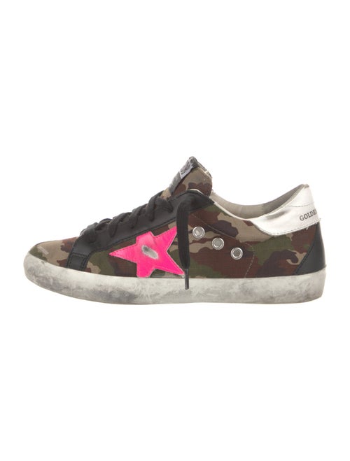 Golden Goose Printed Distressed Accents Sneakers