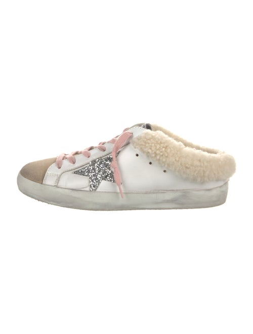 Golden Goose Leather Colorblock Pattern Sneakers