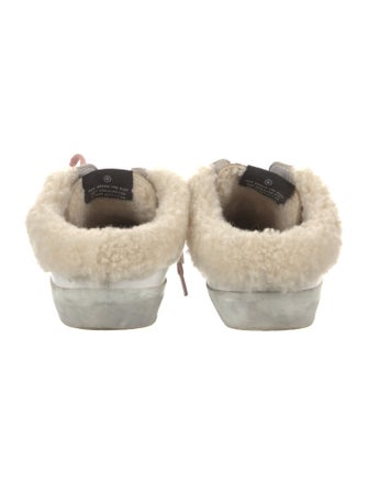 Golden Goose Leather Colorblock Pattern Sneakers