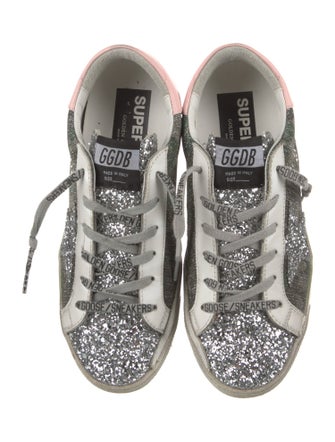 Golden Goose Glitter Printed Sneakers