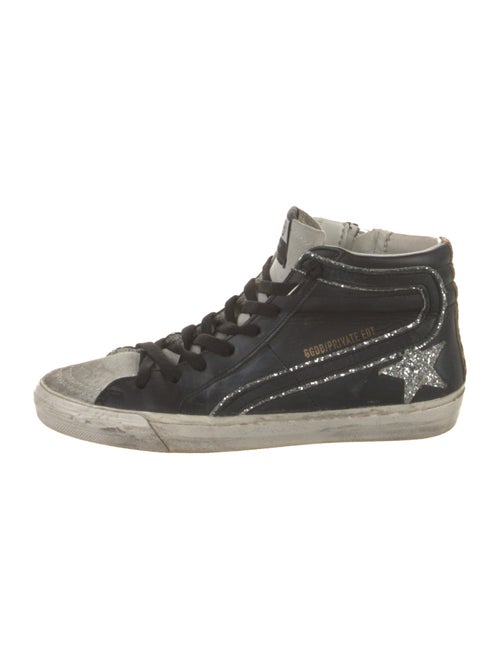 Golden Goose Leather Distressed Accents Sneakers
