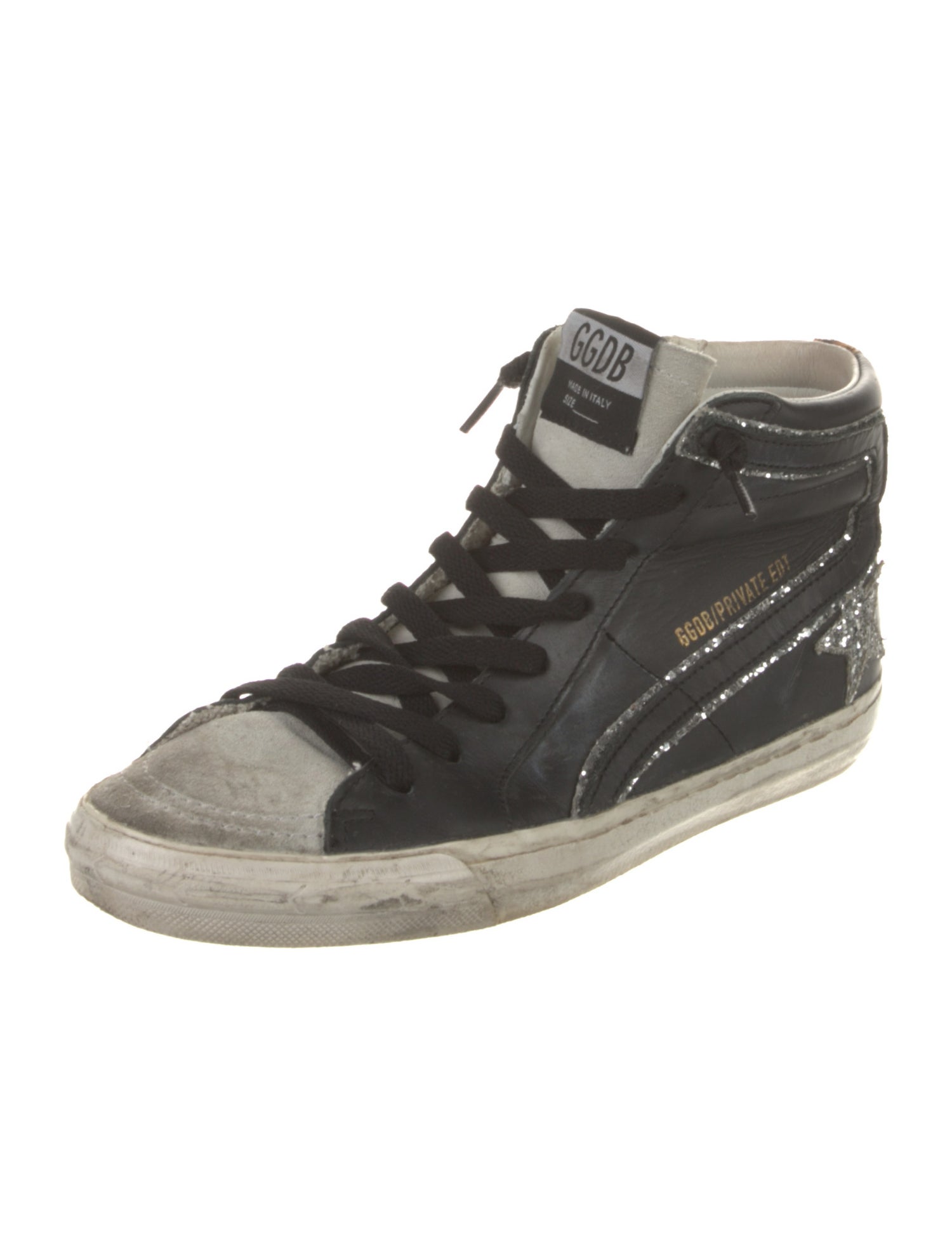 Golden Goose Leather Distressed Accents Sneakers