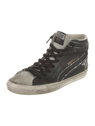 Golden Goose Leather Distressed Accents Sneakers