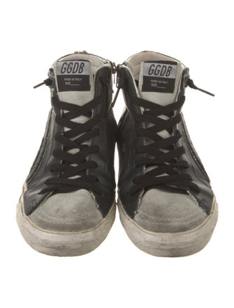 Golden Goose Leather Distressed Accents Sneakers