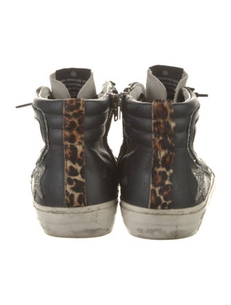 Golden Goose Leather Distressed Accents Sneakers