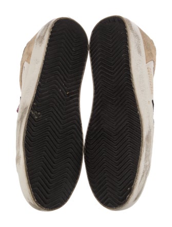 Golden Goose Suede Colorblock Pattern Sneakers