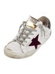 Golden Goose Leather Printed Sneakers