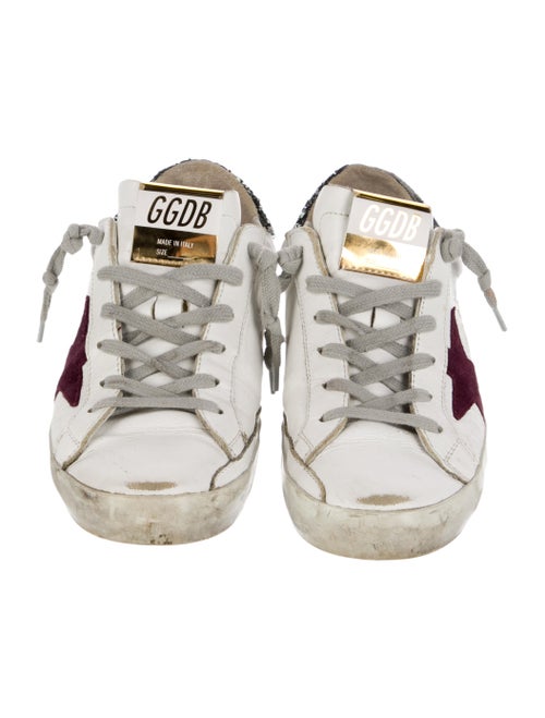 Golden Goose Leather Printed Sneakers