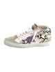Golden Goose Leather Printed Sneakers