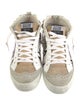 Golden Goose Leather Printed Sneakers