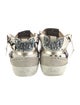 Golden Goose Leather Printed Sneakers