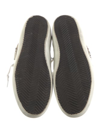 Golden Goose Leather Printed Sneakers
