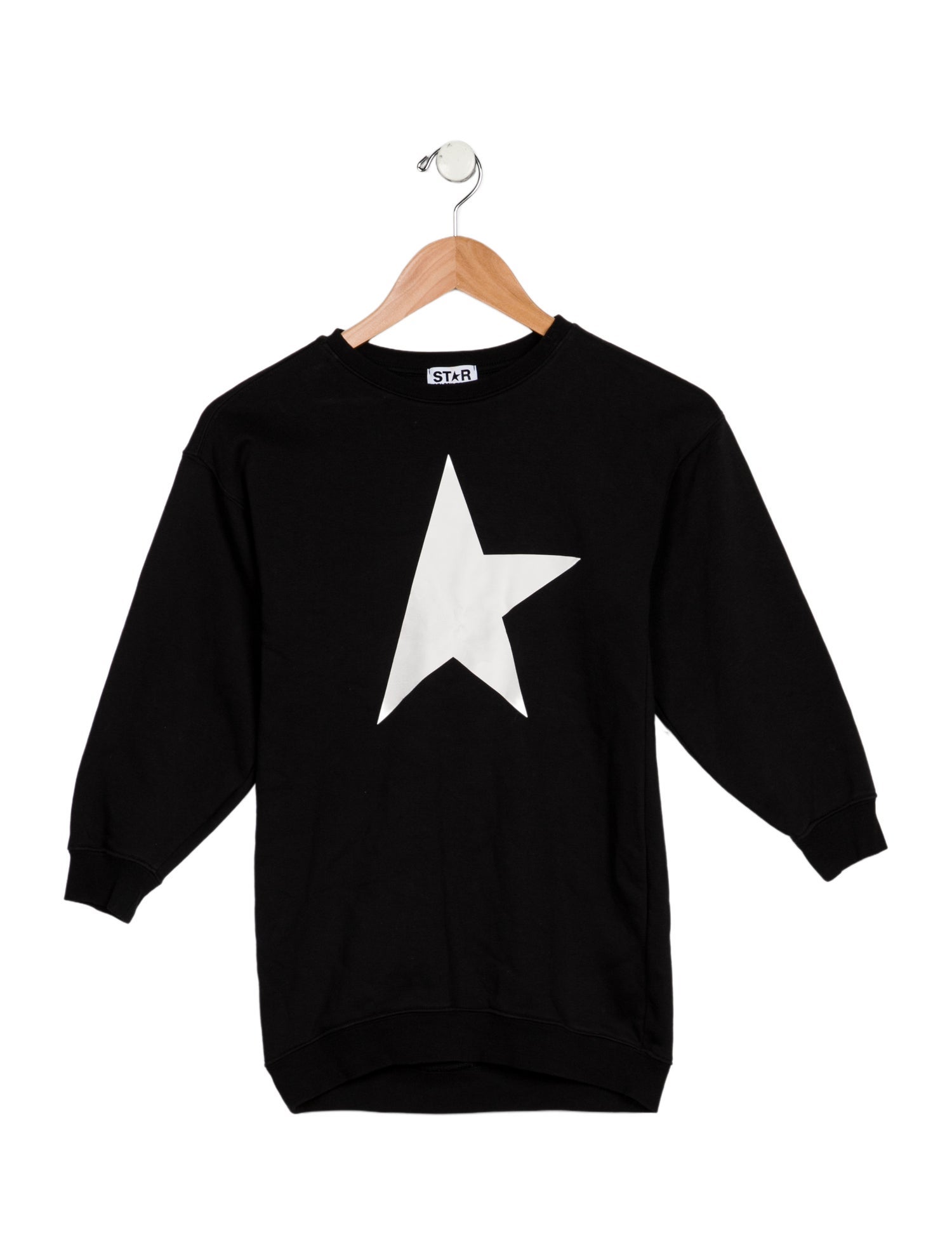 Golden Goose kid girls' black and white sweatshirt