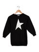 Golden Goose kid girls' black and white sweatshirt