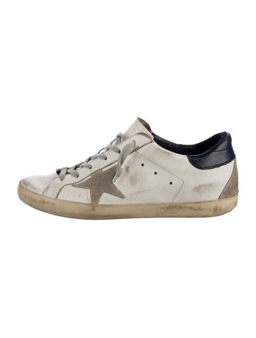 Golden Goose Leather Printed Sneakers