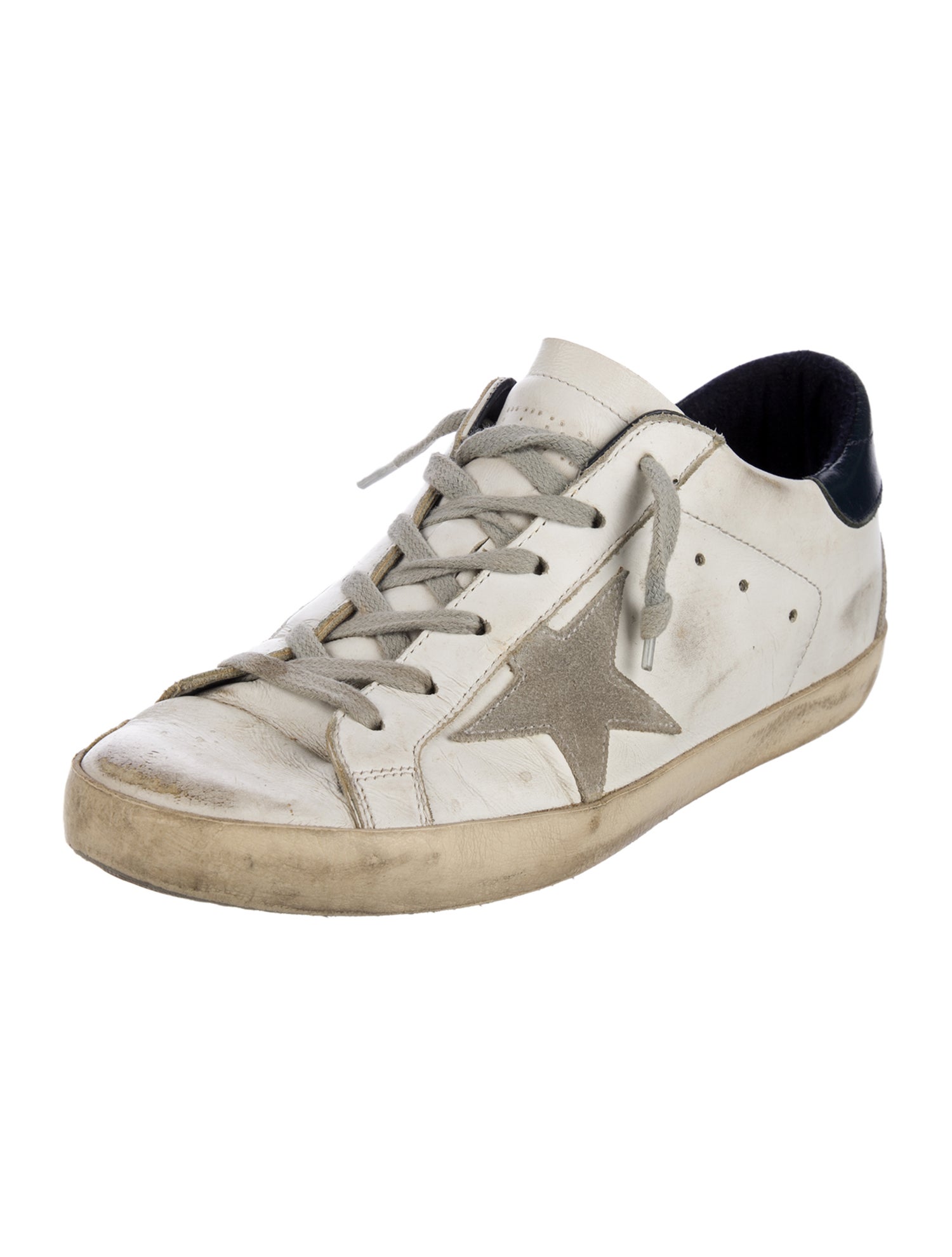 Golden Goose Leather Printed Sneakers