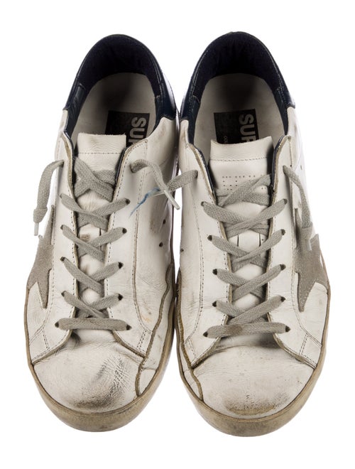 Golden Goose Leather Printed Sneakers