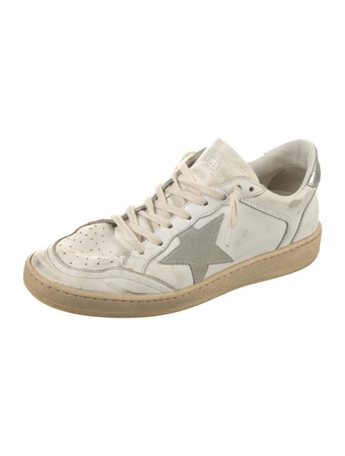 Golden Goose Leather Printed Sneakers