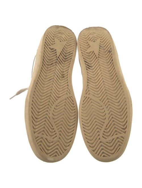 Golden Goose Leather Printed Sneakers