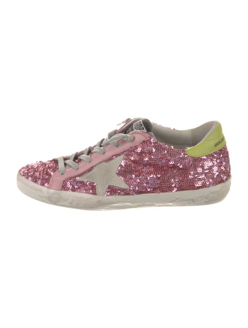 Golden Goose Sequins Distressed Accents Sneakers