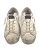 Golden Goose Leather Distressed Accents Sneakers