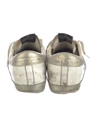 Golden Goose Leather Distressed Accents Sneakers