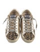 Golden Goose Ponyhair Animal Print Sneakers
