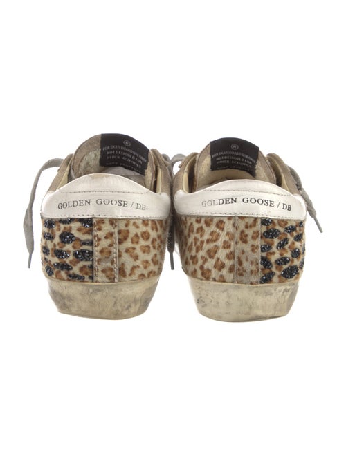 Golden Goose Ponyhair Animal Print Sneakers