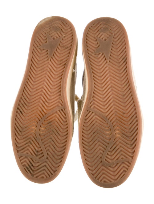 Golden Goose Suede Glitter Accents Sneakers