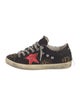 Golden Goose Canvas Animal Print Sneakers