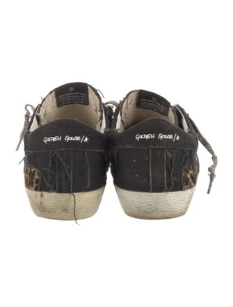 Golden Goose Canvas Animal Print Sneakers