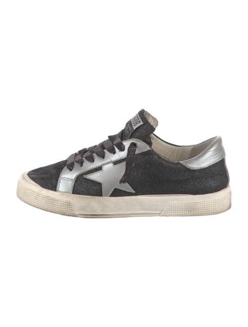 Golden Goose Glitter Colorblock Pattern Sneakers