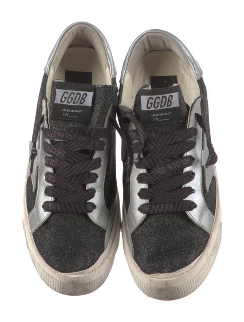 Golden Goose Glitter Colorblock Pattern Sneakers